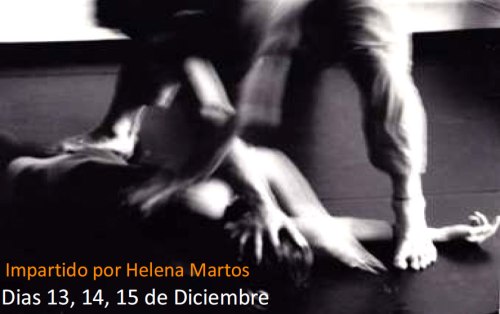 Cartel del laboratorio de Danza en Nogueruelas - Teruel, del 13 al 14 de Diciembre de 2013.